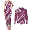 Personalized Manly Warringah Sea Eagles Rugby Couples Matching Tank Maxi Dress and Long Sleeve Button Shirt Urban Street Graffiti Style - Distressed Splatter Elements
