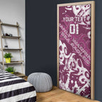 Personalized Manly Warringah Sea Eagles Rugby Door Cover Urban Street Graffiti Style - Distressed Splatter Elements