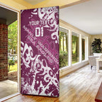 Personalized Manly Warringah Sea Eagles Rugby Door Cover Urban Street Graffiti Style - Distressed Splatter Elements