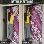 Personalized Manly Warringah Sea Eagles Rugby Door Cover Urban Street Graffiti Style - Distressed Splatter Elements