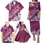 Personalized Manly Warringah Sea Eagles Rugby Family Matching Puletasi and Hawaiian Shirt Urban Street Graffiti Style - Distressed Splatter Elements