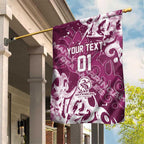Personalized Manly Warringah Sea Eagles Rugby Garden Flag Urban Street Graffiti Style - Distressed Splatter Elements
