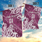 Personalized Manly Warringah Sea Eagles Rugby Garden Flag Urban Street Graffiti Style - Distressed Splatter Elements