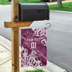 Personalized Manly Warringah Sea Eagles Rugby Garden Flag Urban Street Graffiti Style - Distressed Splatter Elements
