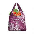 Personalized Manly Warringah Sea Eagles Rugby Grocery Bag Urban Street Graffiti Style - Distressed Splatter Elements