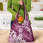 Personalized Manly Warringah Sea Eagles Rugby Grocery Bag Urban Street Graffiti Style - Distressed Splatter Elements