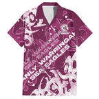 Personalized Manly Warringah Sea Eagles Rugby Hawaiian Shirt Urban Street Graffiti Style - Distressed Splatter Elements