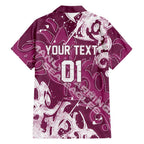 Personalized Manly Warringah Sea Eagles Rugby Hawaiian Shirt Urban Street Graffiti Style - Distressed Splatter Elements