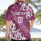 Personalized Manly Warringah Sea Eagles Rugby Hawaiian Shirt Urban Street Graffiti Style - Distressed Splatter Elements