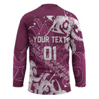 Personalized Manly Warringah Sea Eagles Rugby Hockey Jersey Urban Street Graffiti Style - Distressed Splatter Elements