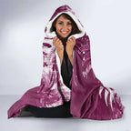 Personalized Manly Warringah Sea Eagles Rugby Hooded Blanket Urban Street Graffiti Style - Distressed Splatter Elements