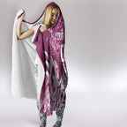 Personalized Manly Warringah Sea Eagles Rugby Hooded Blanket Urban Street Graffiti Style - Distressed Splatter Elements