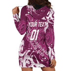 Personalized Manly Warringah Sea Eagles Rugby Hoodie Dress Urban Street Graffiti Style - Distressed Splatter Elements