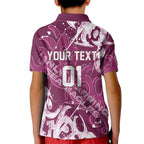 Personalized Manly Warringah Sea Eagles Rugby Kid Polo Shirt Urban Street Graffiti Style - Distressed Splatter Elements