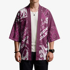 Personalized Manly Warringah Sea Eagles Rugby Kimono Urban Street Graffiti Style - Distressed Splatter Elements