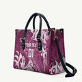 Personalized Manly Warringah Sea Eagles Rugby Leather Bag Urban Street Graffiti Style - Distressed Splatter Elements