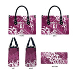 Personalized Manly Warringah Sea Eagles Rugby Leather Bag Urban Street Graffiti Style - Distressed Splatter Elements