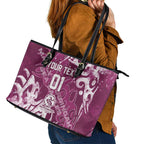 Personalized Manly Warringah Sea Eagles Rugby Leather Tote Bag Urban Street Graffiti Style - Distressed Splatter Elements