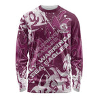 Personalized Manly Warringah Sea Eagles Rugby Long Sleeve Shirt Urban Street Graffiti Style - Distressed Splatter Elements