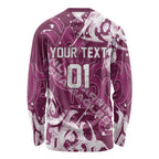 Personalized Manly Warringah Sea Eagles Rugby Long Sleeve Shirt Urban Street Graffiti Style - Distressed Splatter Elements