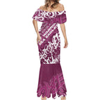 Personalized Manly Warringah Sea Eagles Rugby Mermaid Dress Urban Street Graffiti Style - Distressed Splatter Elements