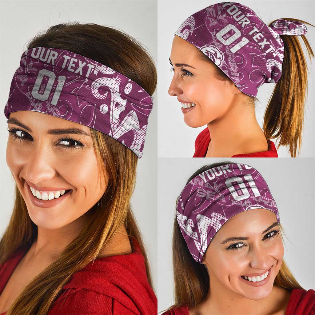 Personalized Manly Warringah Sea Eagles Rugby Neck Gaiter Urban Street Graffiti Style - Distressed Splatter Elements