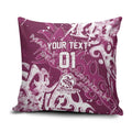 Personalized Manly Warringah Sea Eagles Rugby Pillow Cover Urban Street Graffiti Style - Distressed Splatter Elements
