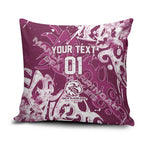 Personalized Manly Warringah Sea Eagles Rugby Pillow Cover Urban Street Graffiti Style - Distressed Splatter Elements