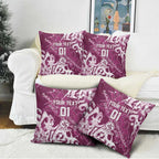 Personalized Manly Warringah Sea Eagles Rugby Pillow Cover Urban Street Graffiti Style - Distressed Splatter Elements
