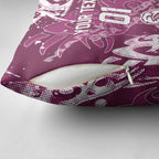 Personalized Manly Warringah Sea Eagles Rugby Pillow Cover Urban Street Graffiti Style - Distressed Splatter Elements
