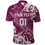 Personalized Manly Warringah Sea Eagles Rugby Polo Shirt Urban Street Graffiti Style - Distressed Splatter Elements