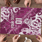 Personalized Manly Warringah Sea Eagles Rugby Puzzle Urban Street Graffiti Style - Distressed Splatter Elements