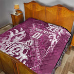 Personalized Manly Warringah Sea Eagles Rugby Quilt Urban Street Graffiti Style - Distressed Splatter Elements