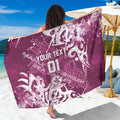 Personalized Manly Warringah Sea Eagles Rugby Sarong Urban Street Graffiti Style - Distressed Splatter Elements