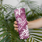 Personalized Manly Warringah Sea Eagles Rugby Skinny Tumbler Urban Street Graffiti Style - Distressed Splatter Elements