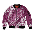 Personalized Manly Warringah Sea Eagles Rugby Sleeve Zip Bomber Jacket Urban Street Graffiti Style - Distressed Splatter Elements