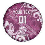 Personalized Manly Warringah Sea Eagles Rugby Spare Tire Cover Urban Street Graffiti Style - Distressed Splatter Elements