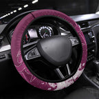 Manly Warringah Sea Eagles Rugby Steering Wheel Cover Urban Street Graffiti Style - Distressed Splatter Elements
