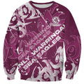 Personalized Manly Warringah Sea Eagles Rugby Sweatshirt Urban Street Graffiti Style - Distressed Splatter Elements