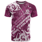 Personalized Manly Warringah Sea Eagles Rugby T Shirt Urban Street Graffiti Style - Distressed Splatter Elements
