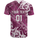Personalized Manly Warringah Sea Eagles Rugby T Shirt Urban Street Graffiti Style - Distressed Splatter Elements