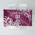 Personalized Manly Warringah Sea Eagles Rugby Tablecloth Urban Street Graffiti Style - Distressed Splatter Elements