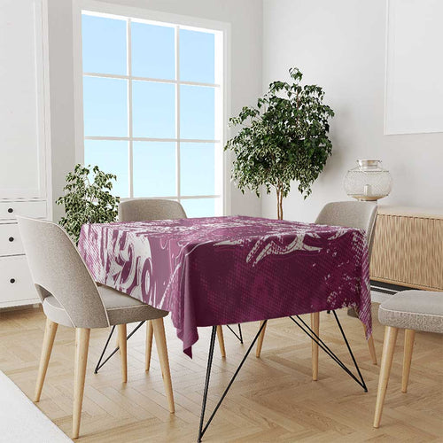 Personalized Manly Warringah Sea Eagles Rugby Tablecloth Urban Street Graffiti Style - Distressed Splatter Elements