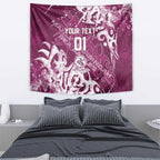 Personalized Manly Warringah Sea Eagles Rugby Tapestry Urban Street Graffiti Style - Distressed Splatter Elements