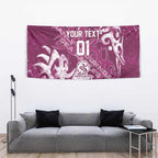 Personalized Manly Warringah Sea Eagles Rugby Tapestry Urban Street Graffiti Style - Distressed Splatter Elements