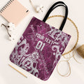 Personalized Manly Warringah Sea Eagles Rugby Tote Bag Urban Street Graffiti Style - Distressed Splatter Elements