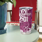 Personalized Manly Warringah Sea Eagles Rugby Tumbler Cup Urban Street Graffiti Style - Distressed Splatter Elements