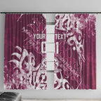Personalized Manly Warringah Sea Eagles Rugby Window Curtain Urban Street Graffiti Style - Distressed Splatter Elements
