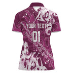 Personalized Manly Warringah Sea Eagles Rugby Women Polo Shirt Urban Street Graffiti Style - Distressed Splatter Elements