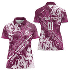 Personalized Manly Warringah Sea Eagles Rugby Women Polo Shirt Urban Street Graffiti Style - Distressed Splatter Elements